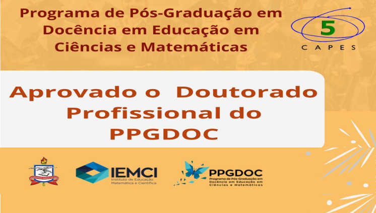Aprovado Doutorado em Docência em Educação em Ciências e Matemáticas